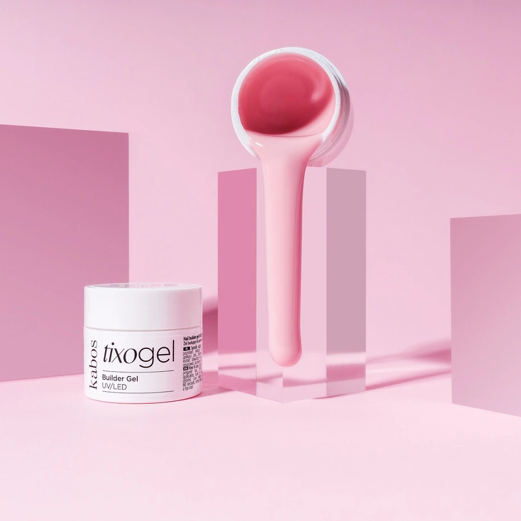 Żel budujący z tiksotropią Kabos Tixogel Builder Gel UV/LED Pink Milk 15g