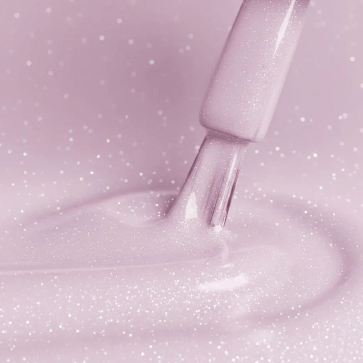 Lakier hybrydowy Kabos Gelike 024 Twinkle Blush z brokatem 8 ml