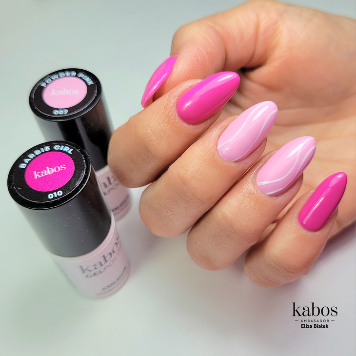 Lakier hybrydowy - Kabos GelPolish 007 Powder Pink 5ml