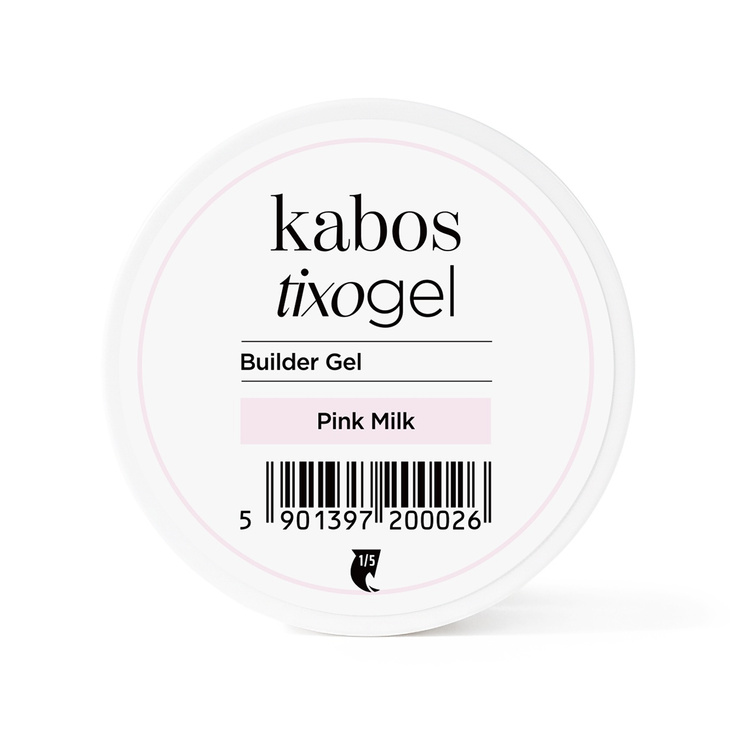 Żel budujący z tiksotropią Kabos Tixogel Builder Gel UV/LED Pink Milk 15g