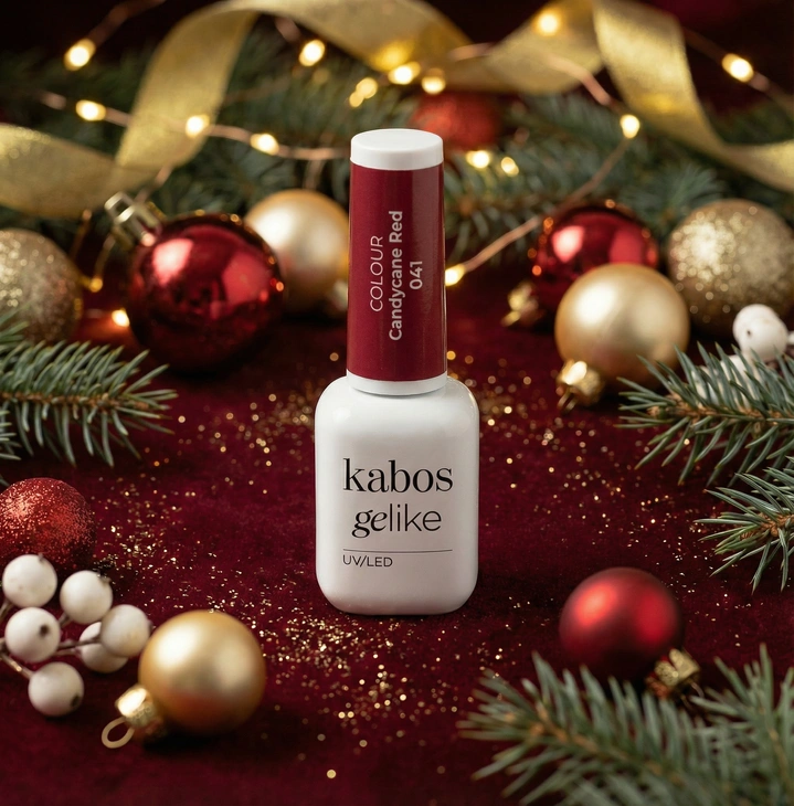 Lakier hybrydowy Kabos Gelike 041 Candycane Red 8 ml