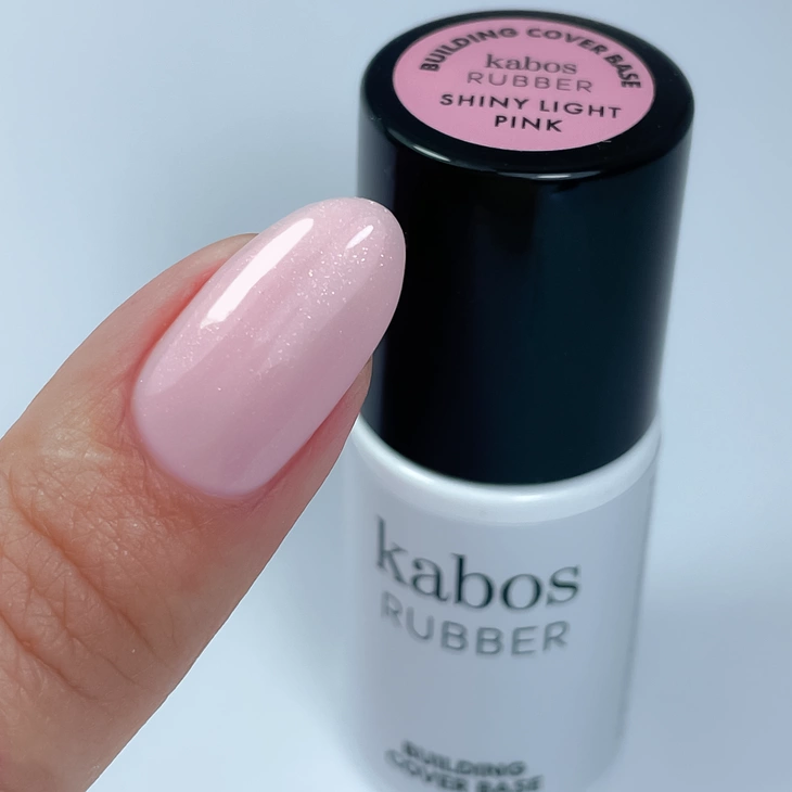 Kauczukowa baza budująca Kabos Rubber Building Cover Base – Shiny Light Pink 8ml