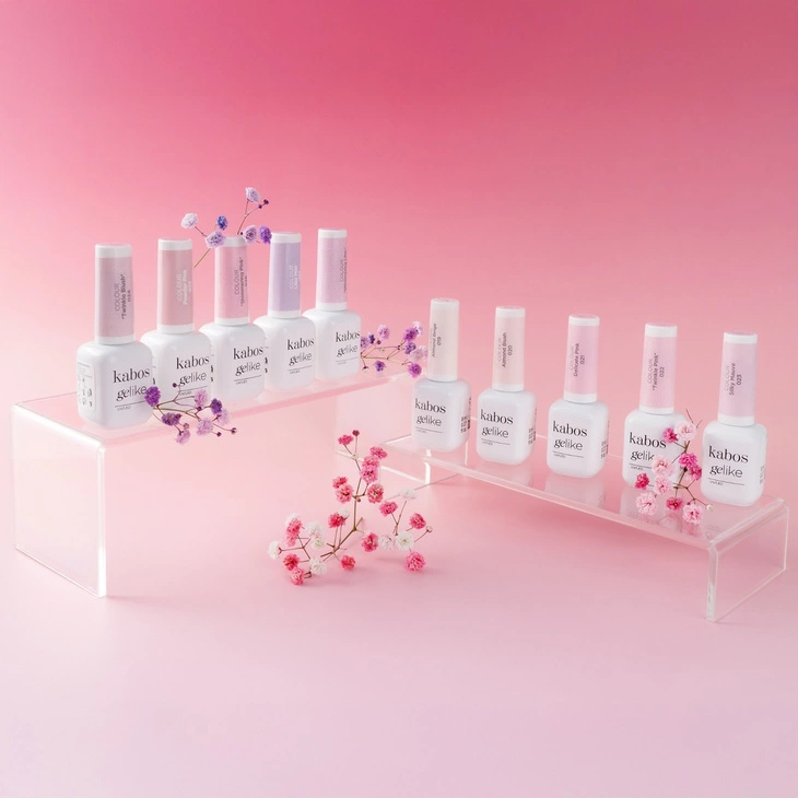 Lakier hybrydowy Kabos Gelike 025 Powder Pink 8 ml