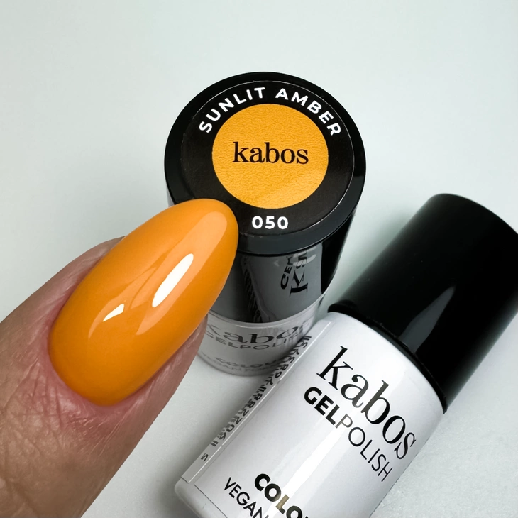 Lakier hybrydowy - Kabos GelPolish 050 Sunlit Amber 5ml