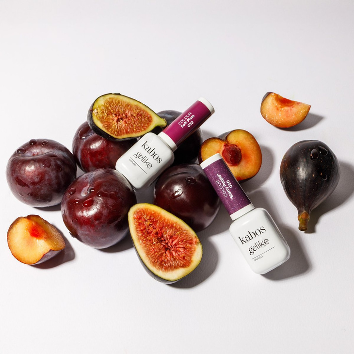 Lakier hybrydowy Kabos Gelike 030 Starry Purple 8 ml z brokatem