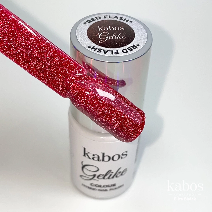 Lakier hybrydowy Kabos Gelike Red Flash* 5ml