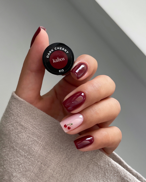 Lakier hybrydowy - Kabos GelPolish 013 Dark Cherry 5ml