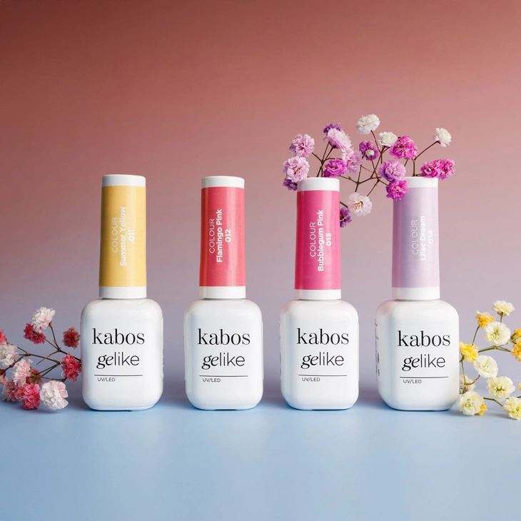 Lakier hybrydowy Kabos Gelike 012 Flamingo Pink 8 ml