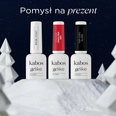 Zestaw Kabos Gelike: Base Coat, Top Coat No Wipe Gloss i lakier hybrydowy 007 Cherry Red
