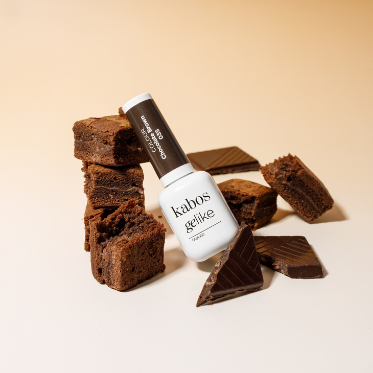 Lakier hybrydowy Kabos Gelike 035 Chocolate Brown 8 ml