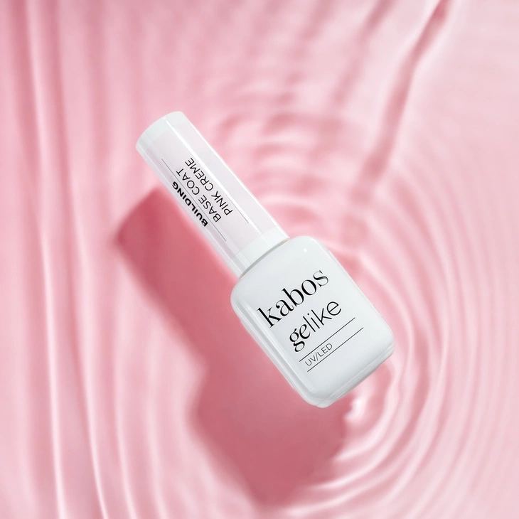 Kolorowa baza budująca Kabos Gelike Building Base Coat Pink Creme 10 ml