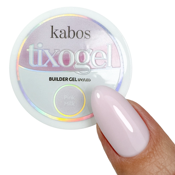 Żel budujący z tiksotropią Kabos Tixogel Builder Gel UV/LED Pink Milk 15g