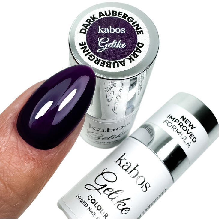 Lakier hybrydowy Kabos Gelike Dark Aubergine 5ml