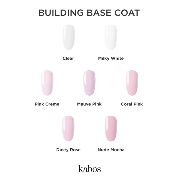 Kolorowa baza budująca Kabos Gelike Building Base Coat Coral Pink 10 ml