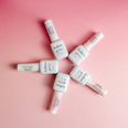 Kolorowa baza hybrydowa Kabos Gelike Colour Base Coat 2in1 Frost Glow z brokatem 10 ml
