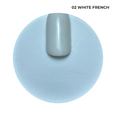 Proszek do manicure tytanowego - Kabos Magic Dip System 02 White French 20g