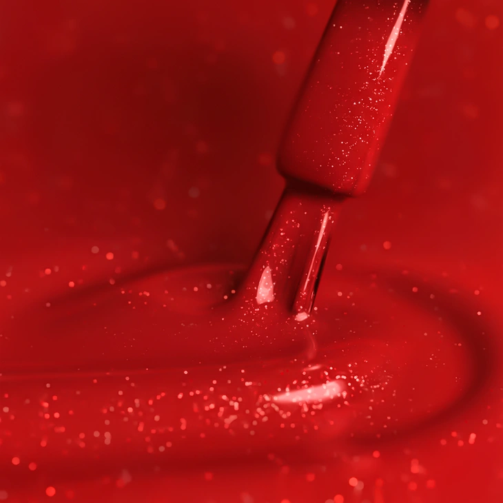 Lakier hybrydowy Kabos Gelike 042 Merry Christmas z brokatem 8 ml