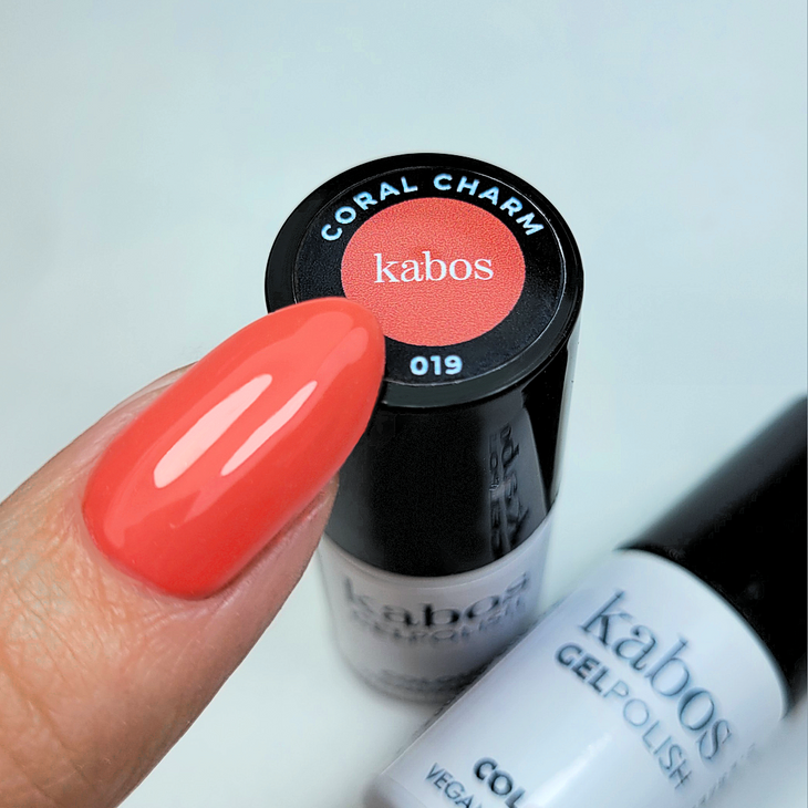 Lakier hybrydowy - Kabos GelPolish 019 Coral Charm 5ml