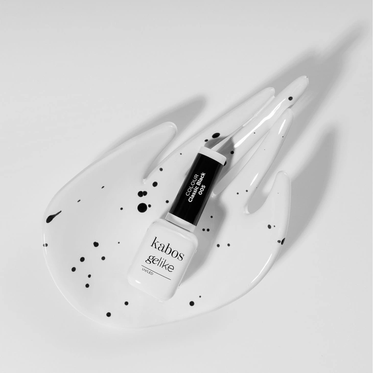 Lakier hybrydowy Kabos Gelike 005 Classic Black 8 ml