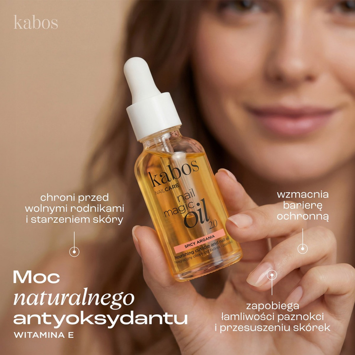 Kabos Nail Magic Oil 2.0 Spicy Argania 30 ml - olejek do skórek i paznokci