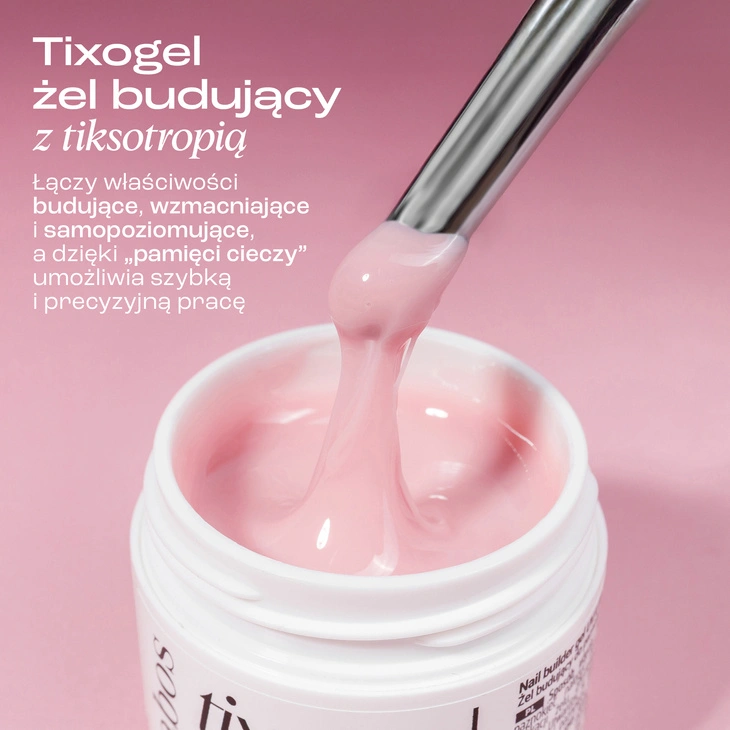 Żel budujący z tiksotropią Kabos Tixogel Builder Gel UV/LED Light Blush 15g