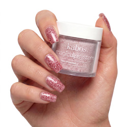 Puder do manicure tytanowego Kabos MDS 059 Cherry Glitter Dust 20 g