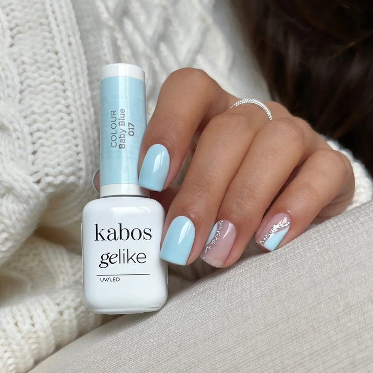 Lakier hybrydowy Kabos Gelike 017 Baby Blue 8 ml