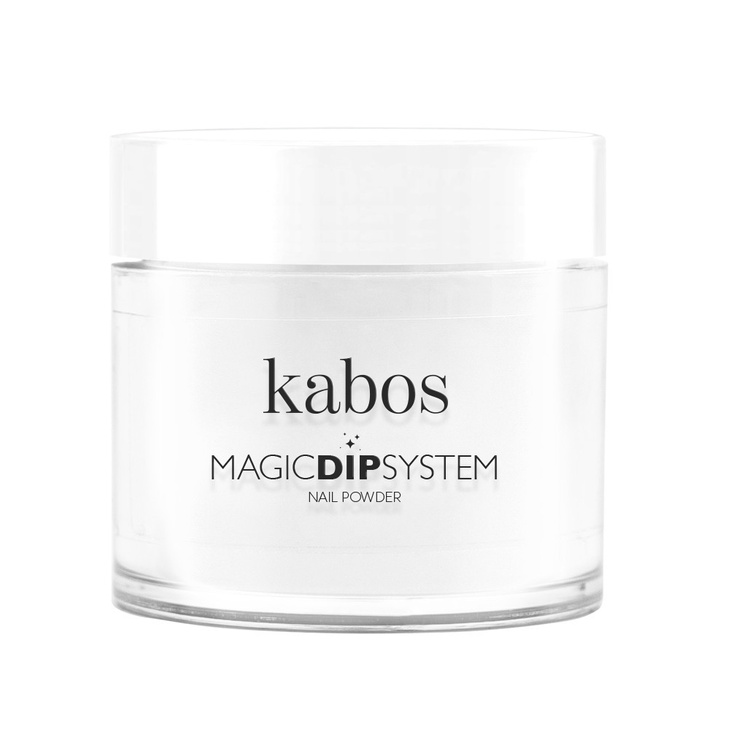 Proszek do manicure tytanowego - Kabos Magic Dip System 02 White French 20g