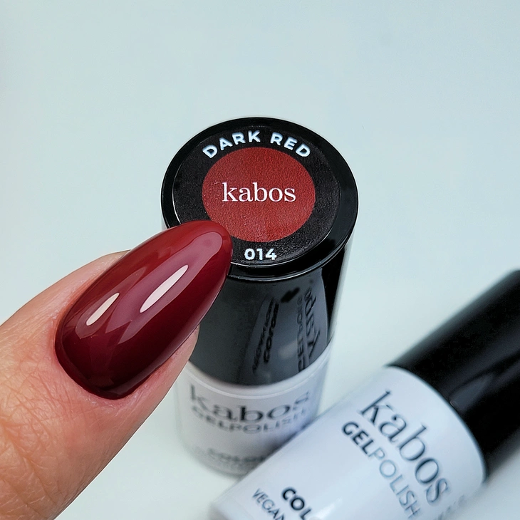 Lakier hybrydowy - Kabos GelPolish 014 Dark Red 5ml