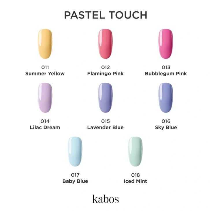 Kolekcja lakierów hybrydowych Kabos Gelike Pastel Touch