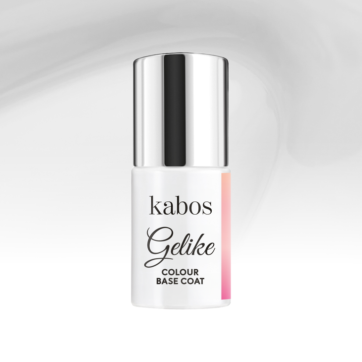 Kolorowa baza hybrydowa Kabos Gelike Colour Base Coat 2w1 Snow Veil 8 ml