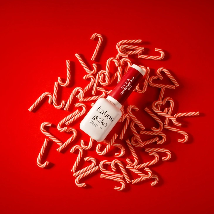 Lakier hybrydowy Kabos Gelike 041 Candycane Red 8 ml