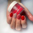 Proszek do manicure tytanowego - Kabos Magic Dip System 33 Red Heart 20g