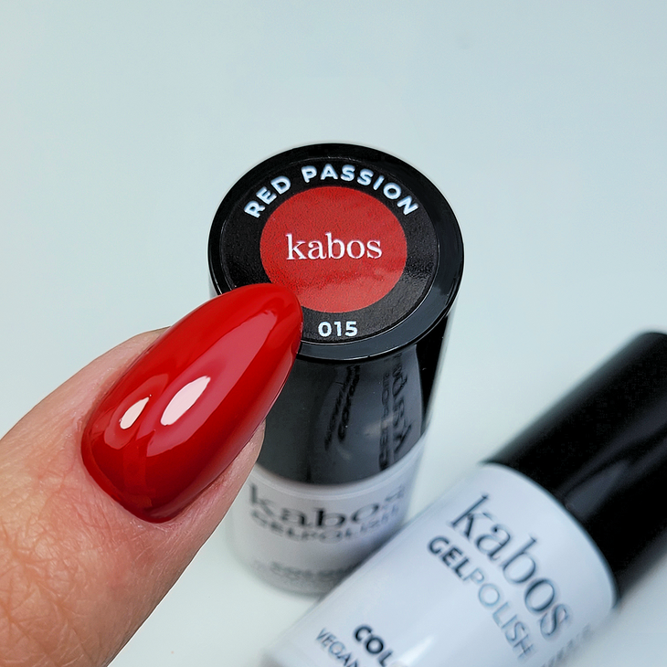 Lakier hybrydowy - Kabos GelPolish 015 Red Passion 5ml