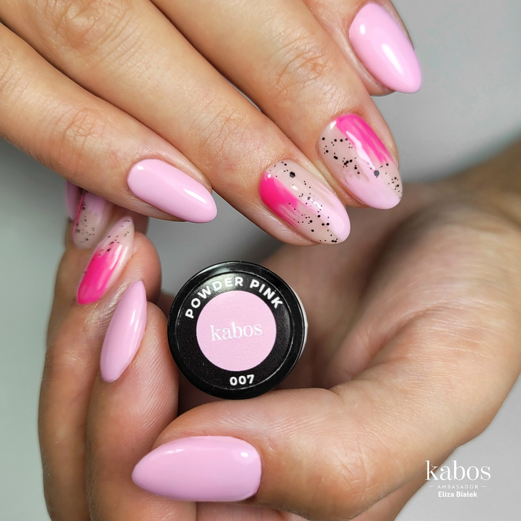 Lakier hybrydowy - Kabos GelPolish 007 Powder Pink 5ml