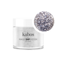 Proszek do manicure tytanowego - Kabos Magic Dip System 17 Sparkle Silver 20g