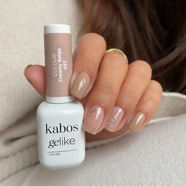 Lakier hybrydowy Kabos Gelike 037 Creamy Beige 8 ml