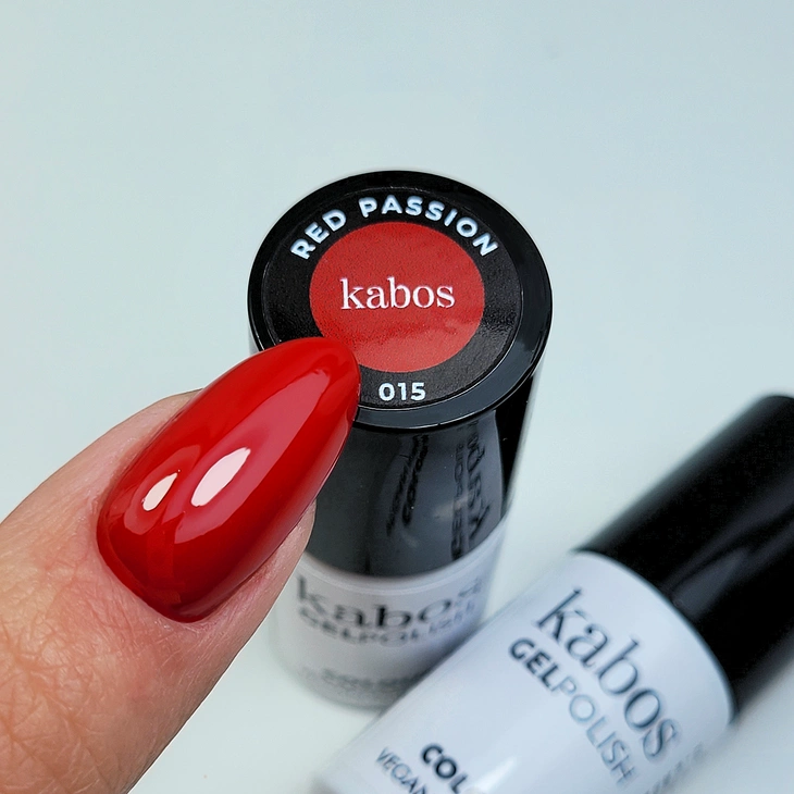 Lakier hybrydowy - Kabos GelPolish 015 Red Passion 5ml