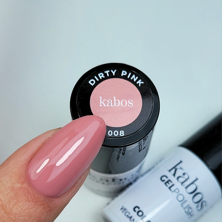 Lakier hybrydowy - Kabos GelPolish 008 Dirty Pink 5ml