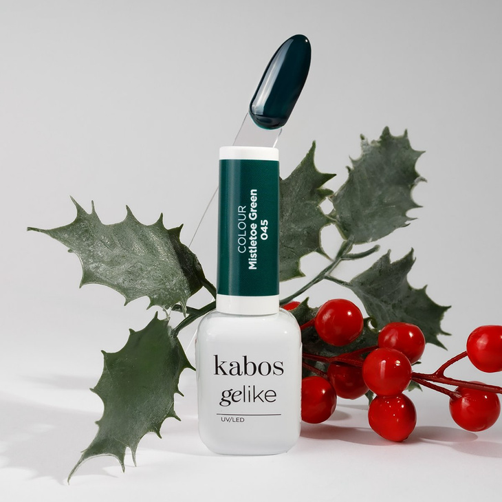 Lakier hybrydowy Kabos Gelike 045 Mistletoe Green 8 ml