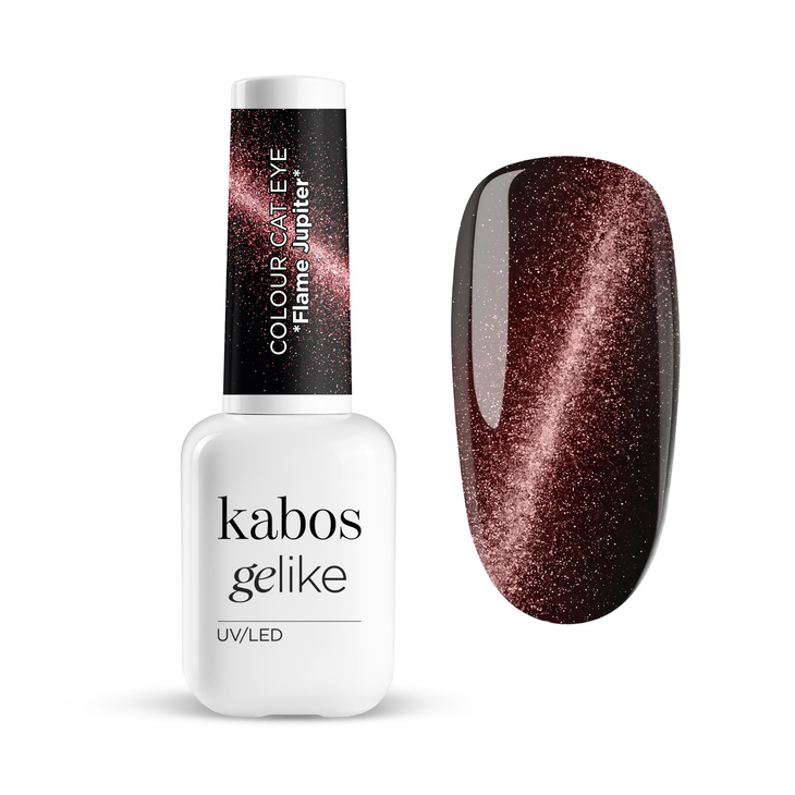 Lakier hybrydowy Kabos Gelike Cat Eye Flame Jupiter 8 ml