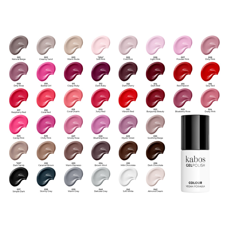 Lakier hybrydowy - Kabos GelPolish 040 Delicate Grey 5 ml | OUTLET