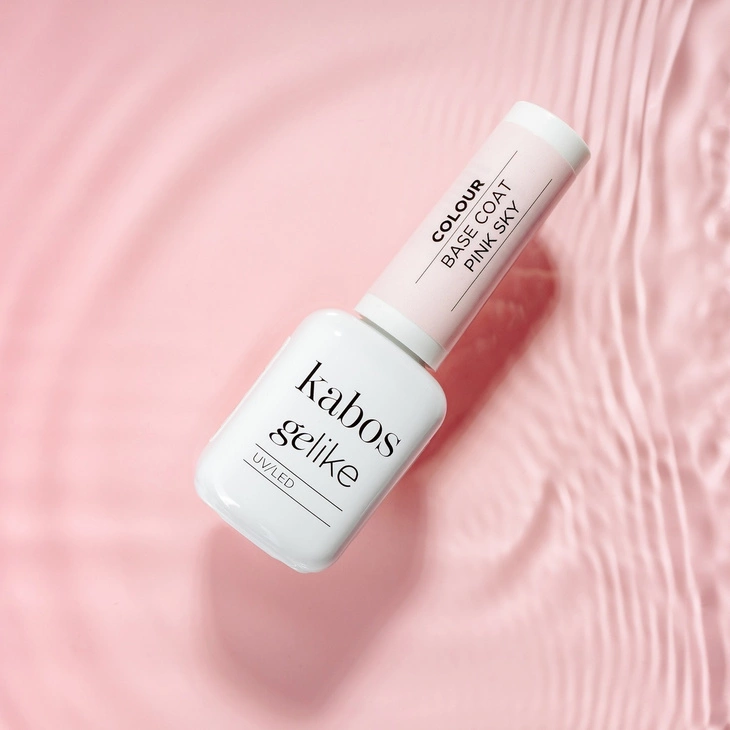 Kolorowa baza hybrydowa Kabos Gelike Colour Base Coat 2in1 Pink Sky 10 ml