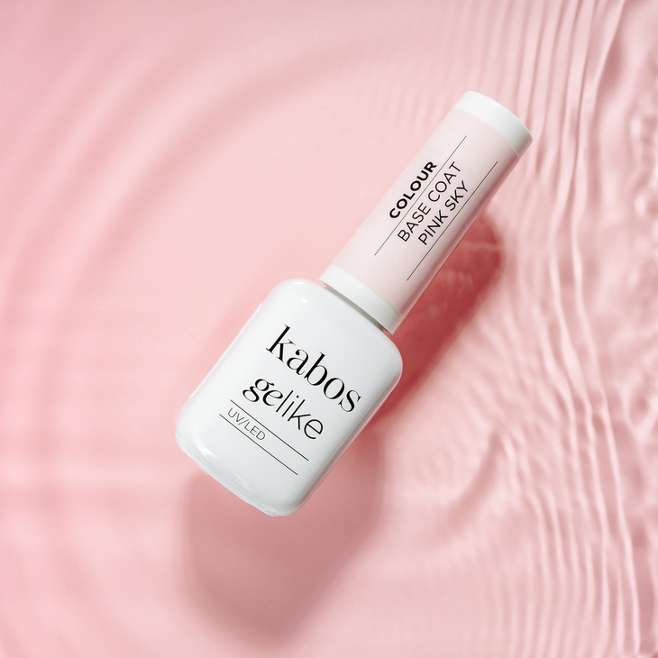 Kolorowa baza hybrydowa Kabos Gelike Colour Base Coat 2in1 Pink Sky 10 ml