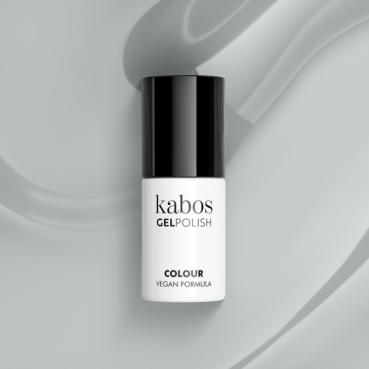Lakier hybrydowy - Kabos GelPolish 040 Delicate Grey 5 ml | OUTLET