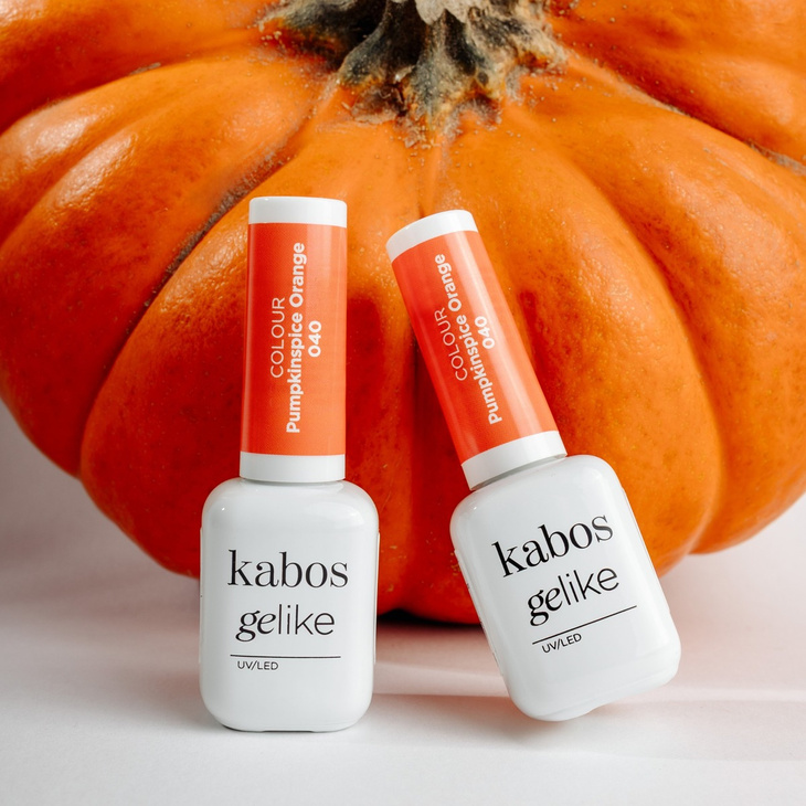 Lakier hybrydowy Kabos Gelike 040 Pumpkinspice Orange 8 ml