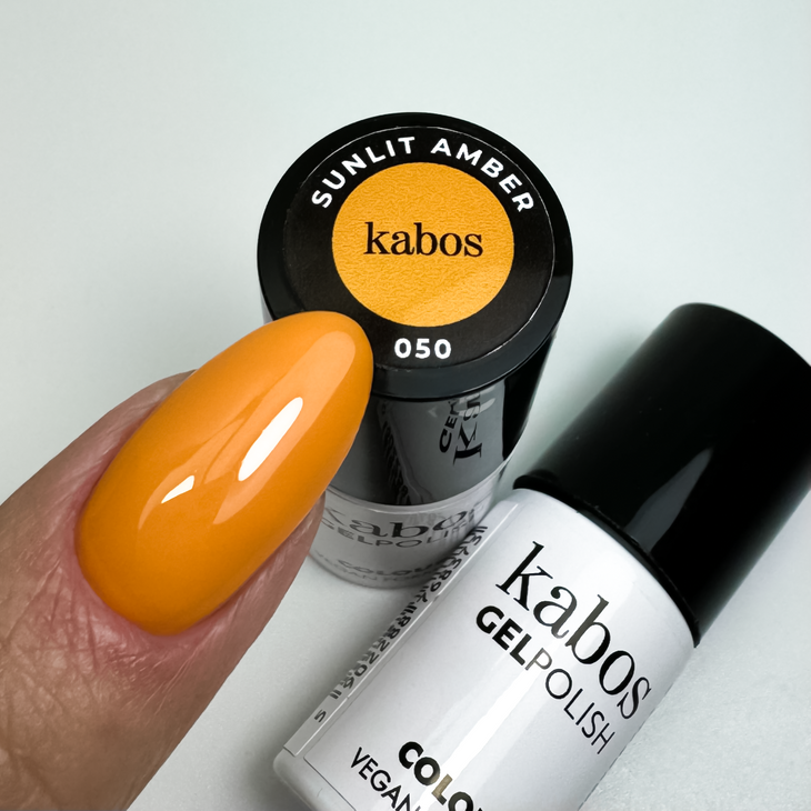 Lakier hybrydowy - Kabos GelPolish 050 Sunlit Amber 5ml 