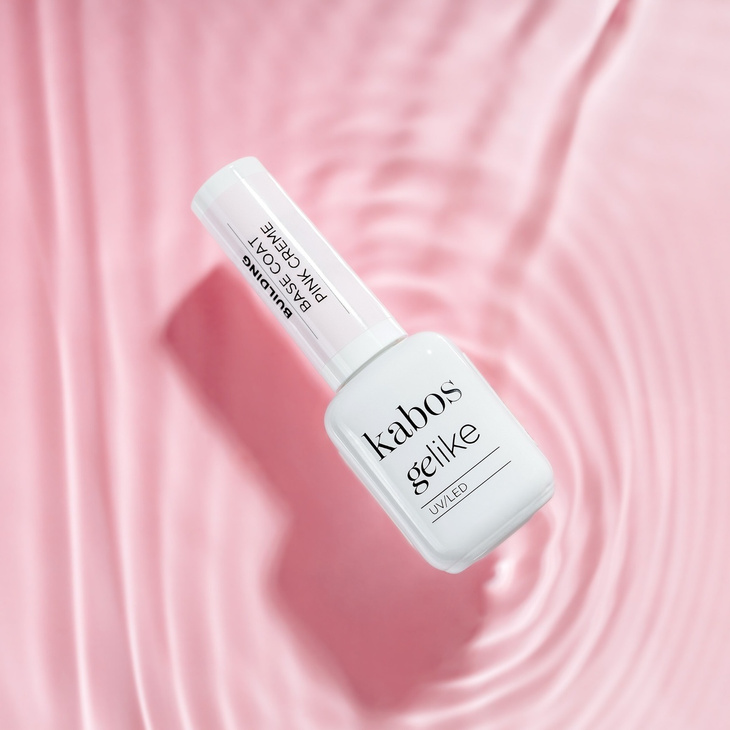 Kolorowa baza budująca Kabos Gelike Building Base Coat Pink Creme 10 ml