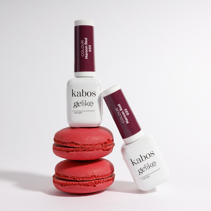 Lakier hybrydowy Kabos Gelike 033 Maroon Red 8 ml