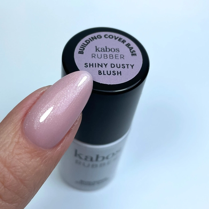 Kauczukowa baza budująca Kabos Rubber Building Cover Base – Shiny Dusty Blush 8ml